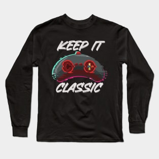 retro games Men's Keep It Classic funny Long Sleeve T-Shirt